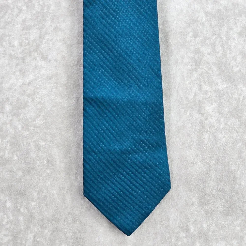 Croft & Barrow Blue Stripe Geometric Repp Neck Tie Men's